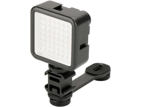 Luz de Video, Luces LED para Cámara Portátil, 49 Perlas LED para Video Fotográfico Soporte Adaptador de Montaje 3 en 1 COSHANO