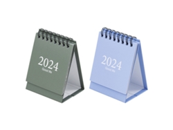 XYVONA Calendário De Mesa Mini 2023 2024, Agosto 2023 A Dezembro 2024, Pequeno Agenda Diária Com Espiral E Adesivos Para Casa Escritório Escola Xyvona