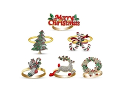 2026altiro-anillos Para Servilletas Navideñas, Delicados Adornos Perfectos Para Las Fiestas Navideñas.