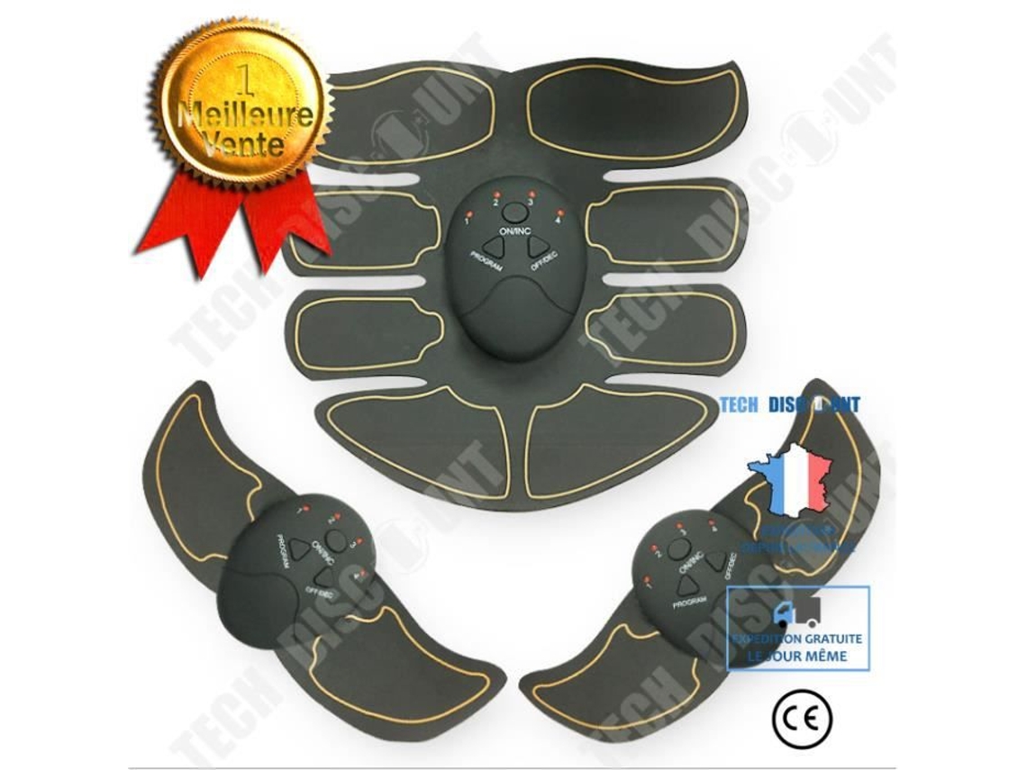 Estimulador de Ejercicios Abdominales TECH DISCOUNT (Amarillo)