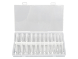 Uñas postizas transparentes de cobertura total Rebe-240, extensiones de uñas para manicura DIY, puntas largas transparentes