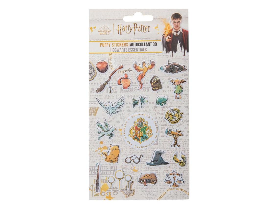 Adesivo Essencial de Hogwarts Harry Potter Puffy Coloridocinereplicas