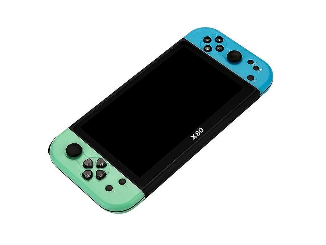 Consola de videojuegos portátil X80 de 7 pulgadas con pantalla HD y 20 000 juegos - Hengjian