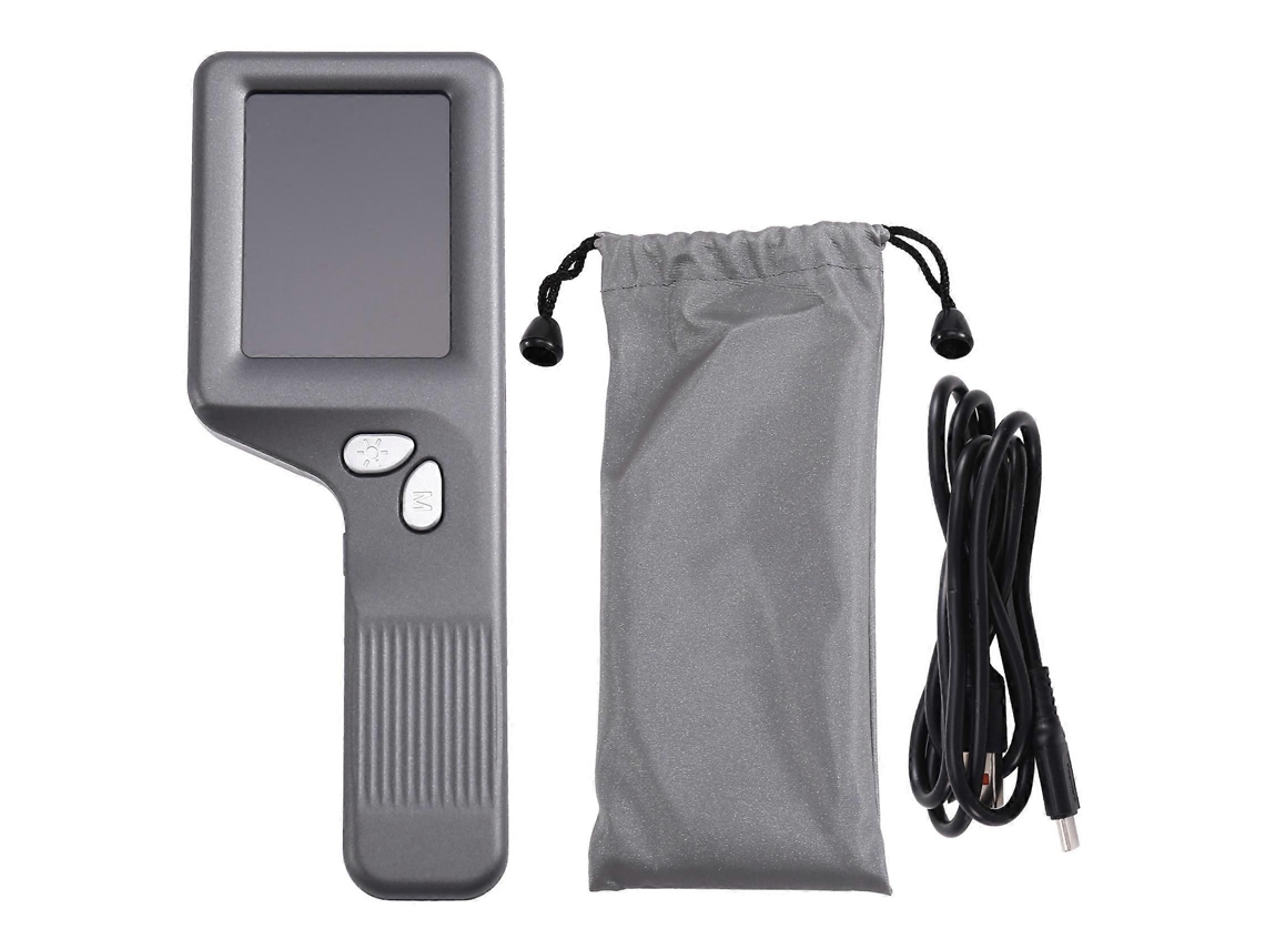 Microscopio digital portátil con lupa para fines educativos y científicos, que incluye lupa de joyero y lupa de pantalla.