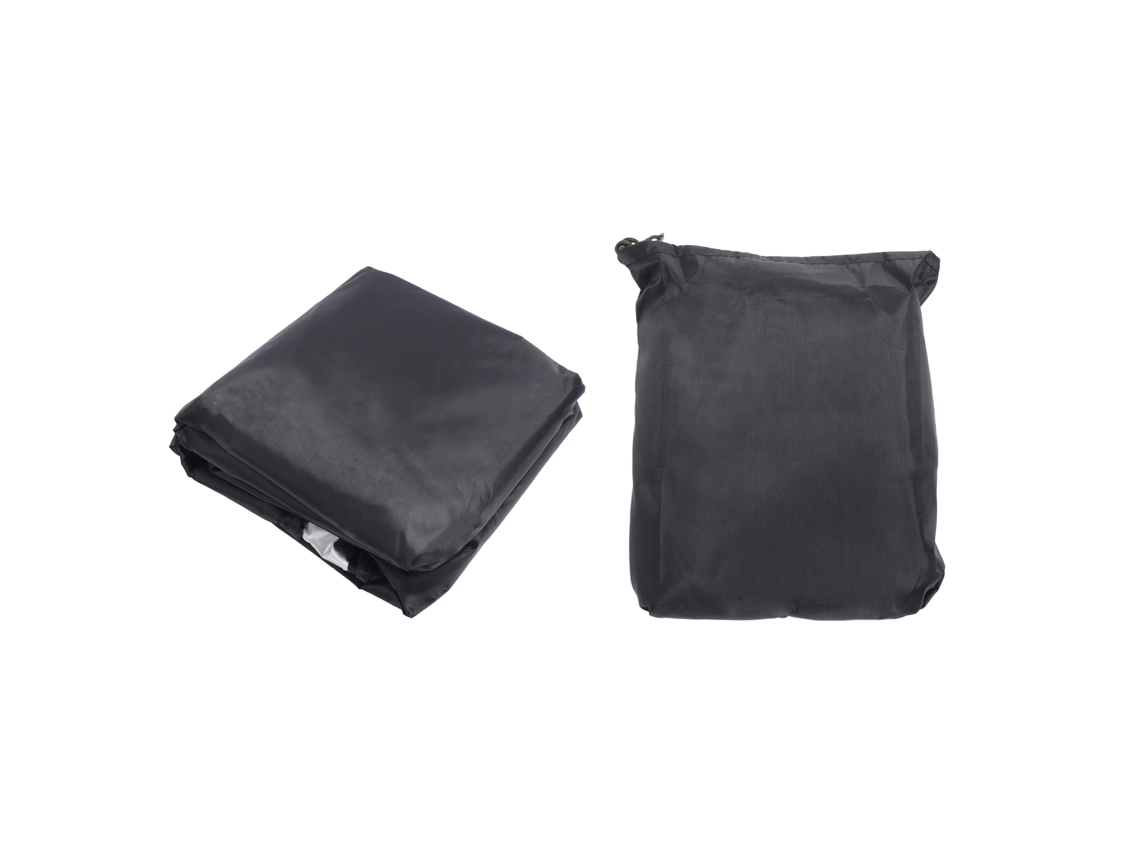 Capa Para Cadeira De Jardim Preta Tecido Oxford Impermeável Resistente Uv Com Fivela E Cordão Ajustável