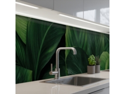 Salpicaderos De Cocina Naturaleza - Tropical - Hojas - Verde 500x60 Cm