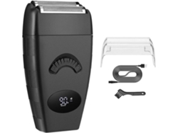 Afeitadora eléctrica de cuchilla recíproca para hombre, 3 niveles de velocidad (negra) Czhhmart