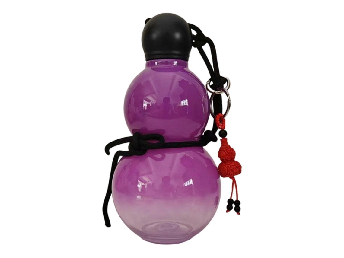 Botella De Agua Deportiva Estilo Calabaza China, Botella De Agua De Viaje Para Gimnasio, Camping, Senderismo, Negra Rosewell