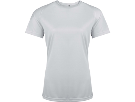 Camiseta de Mujer para Deporte PROACT Mangas Cortas Tam Blanco (XS)