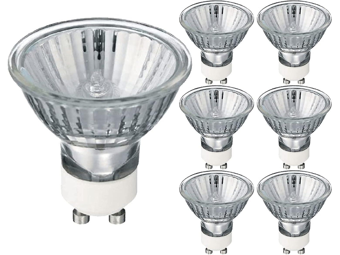 Rebe-bombillas De Foco Halógeno Gu10 35w 220-240v 2700k Blanco Cálido Regulable Paquete De 6 clase Energética G