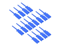 20 Ganchos De Prueba Planos De Cobre Puro De Alta Elasticidad Para Pruebas De Circuitos Precisas (color Azul)