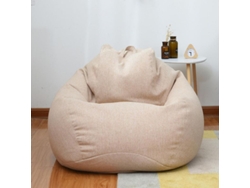 2026-fundas Para Sillones De Granos Extra Grandes 100% Nuevas Sin Relleno Tela Algodón-lino Indoor Sofa Kup 80 * 90 Cm Caqui