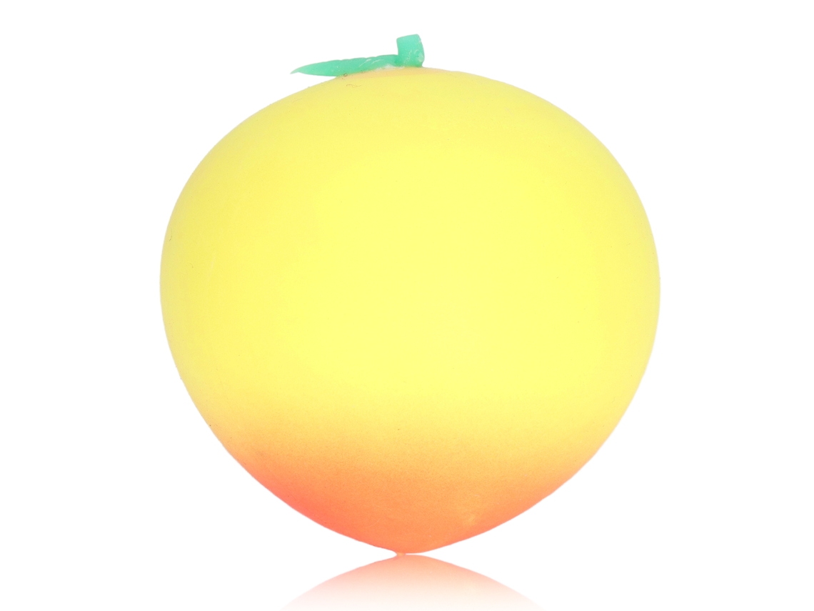 Bola De Aperto De Pêssego Elástica Para Aliviar Ansiedade Brinquedo De Fruta Amarela Para Mulheres Homens Crianças