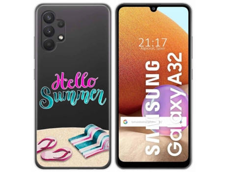 Carcasa Samsung Galaxy A32 4G TUMUNDOSMARTPHONE Dibujos Transparente Multicolor