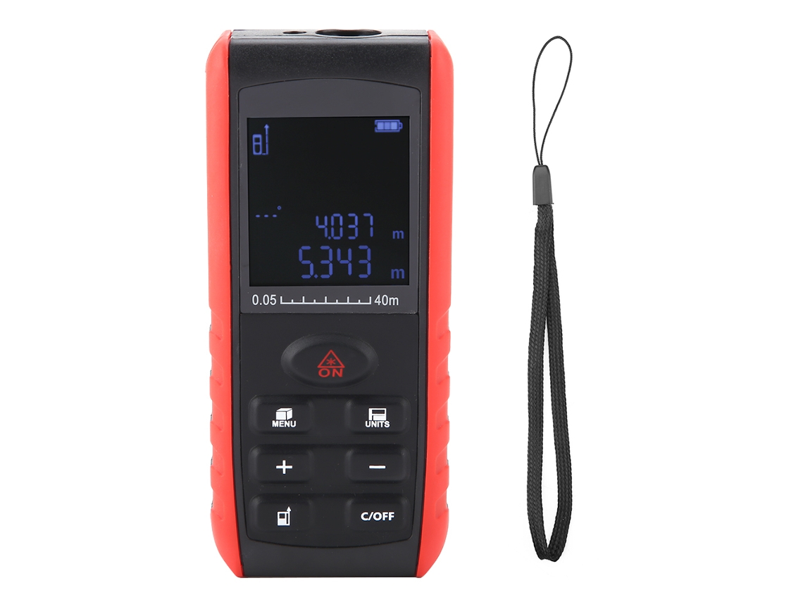 Telémetro Láser Digital Portátil Kxl-e E40 Con Medición De Distancia, Área Y Volumen, Ip54