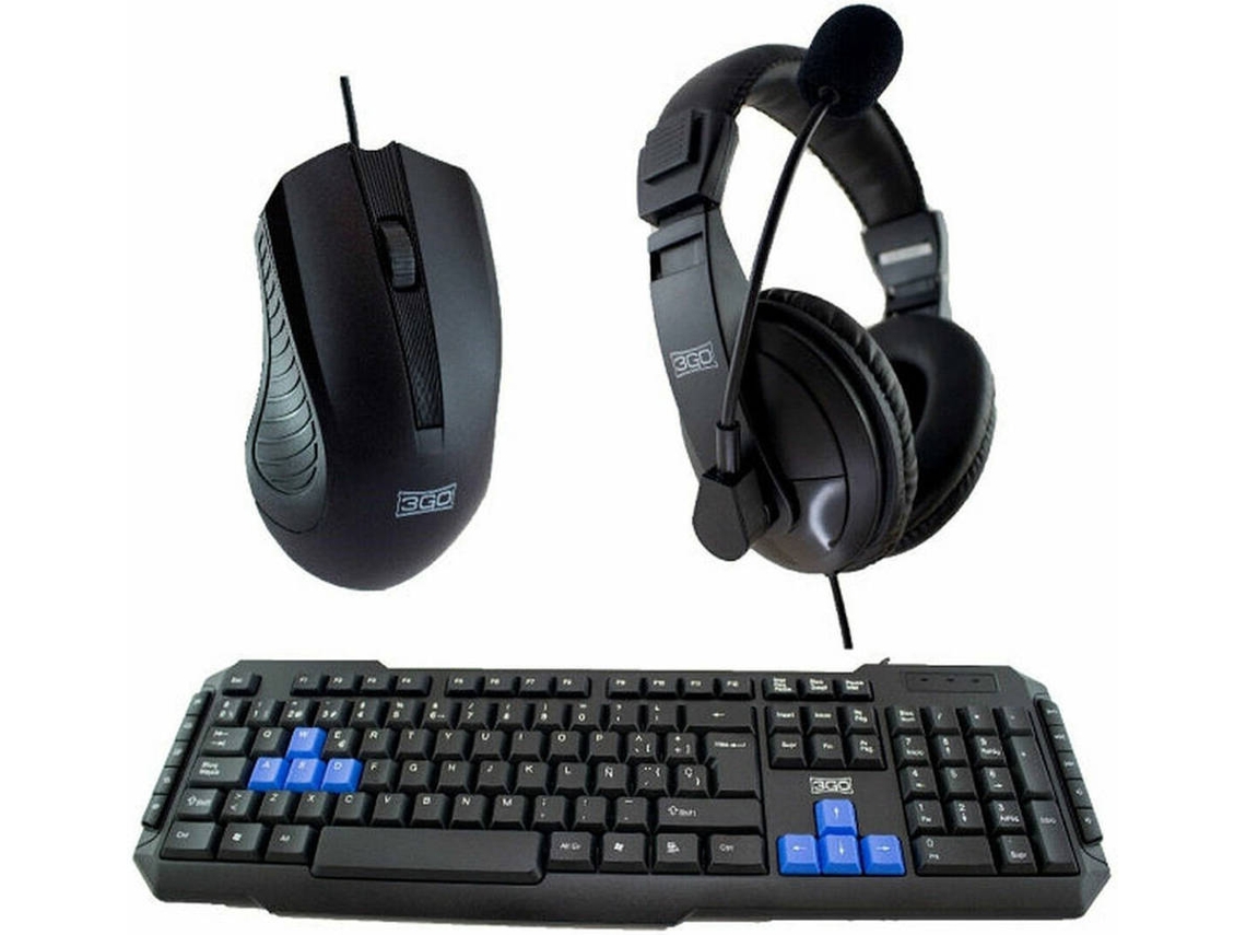Ratón Gaming 3GO Combodrile2  + Teclado Espanhol
