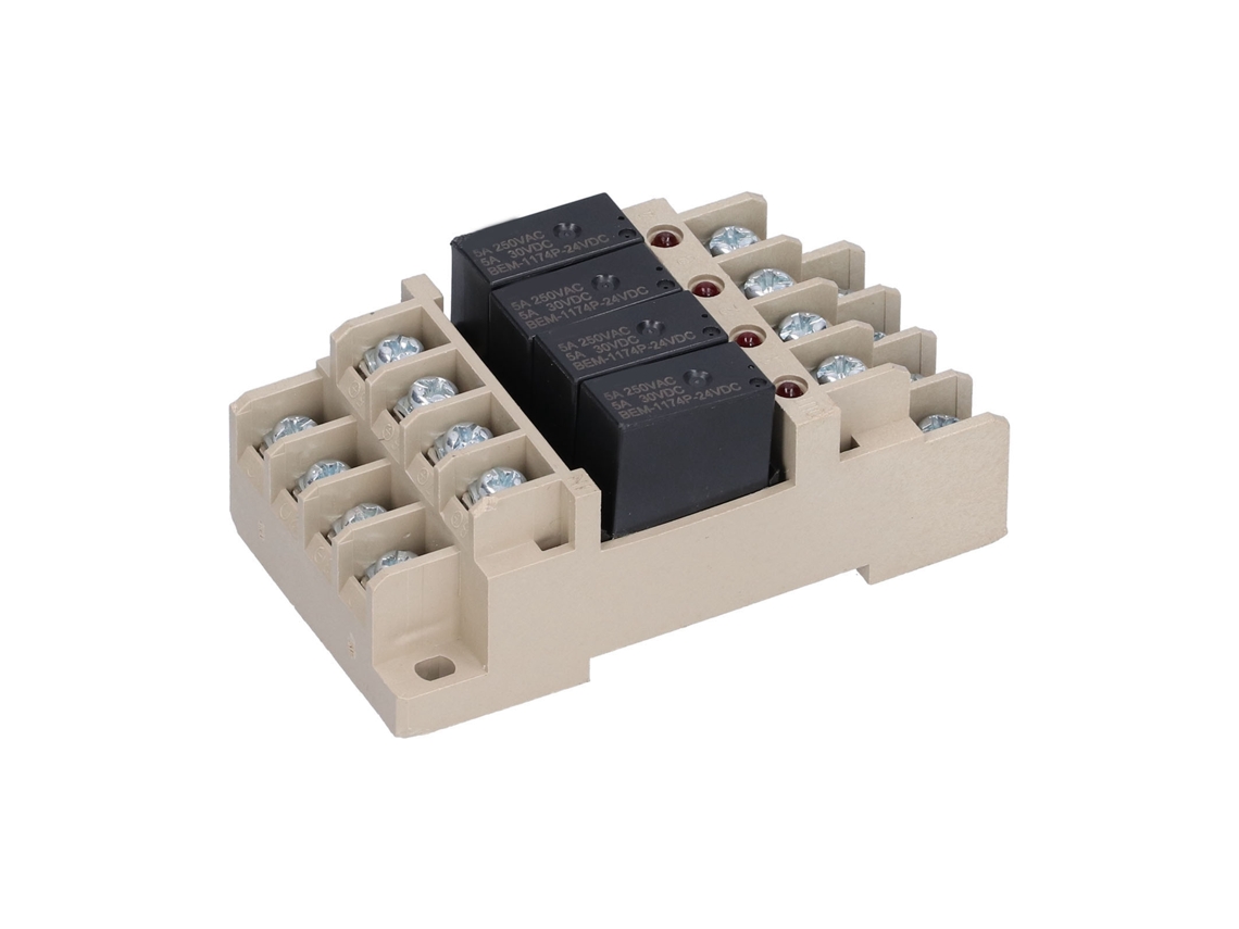 Módulo De Relé De Cc Berm G6b-4bnd, Placa Ignífuga, Repuesto Para Equipos Eléctricos.