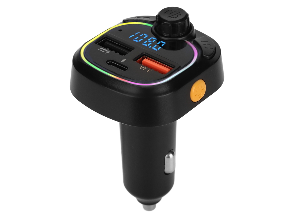 Transmisor FM para coche YHL, reproductor de MP3, Bluetooth 5.0, carga rápida de 20 W, memoria, iluminación, C28