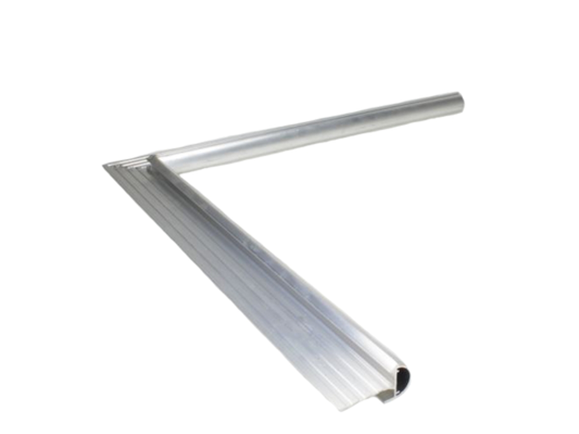 Remate de borde de tejado Ø26 mm aluminio esquina interior 40 cm por pieza WOVAR