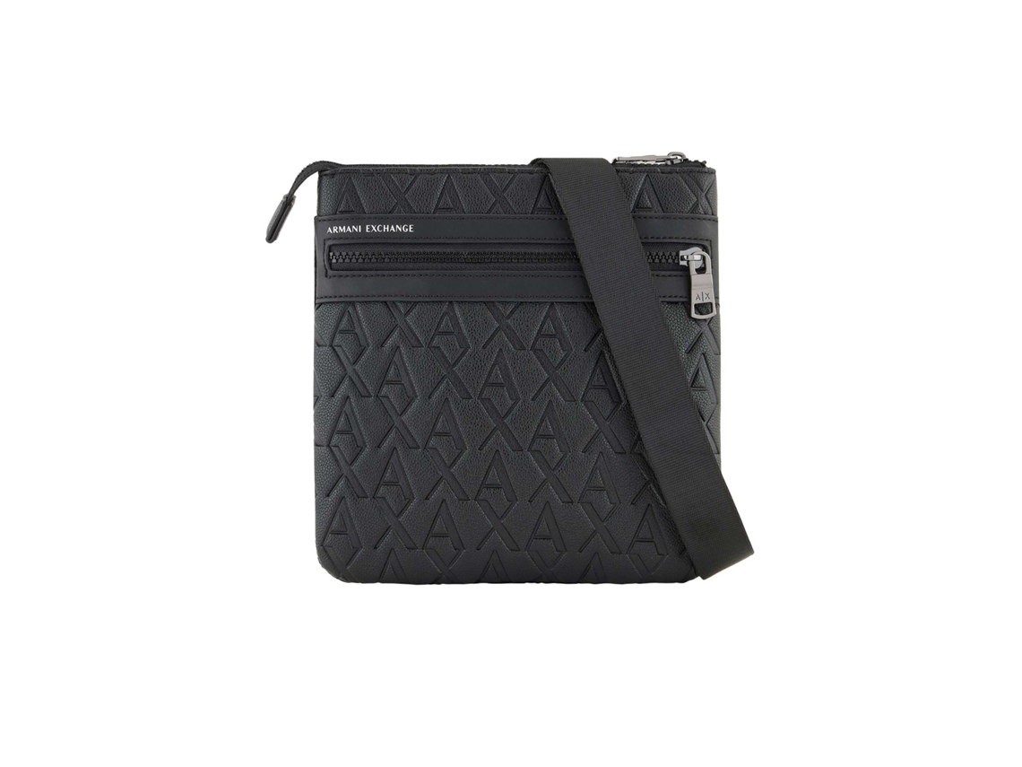 Bolsa Tiracolo Borsa Flat, Negra, Talla Única Armani Exchange