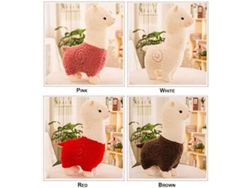 Rebe-muñeco De Peluche Alpaca 45 Cm, Juguete De Felpa Suave, Regalo De Navidad San Valentín Cumpleaños (rosa)