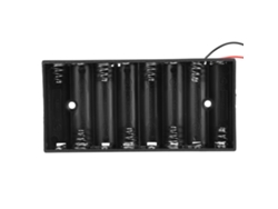 Porta Pilas Aa, Caja De Baterías De Plástico Con Cable, 8x Aa, 5 Piezas
