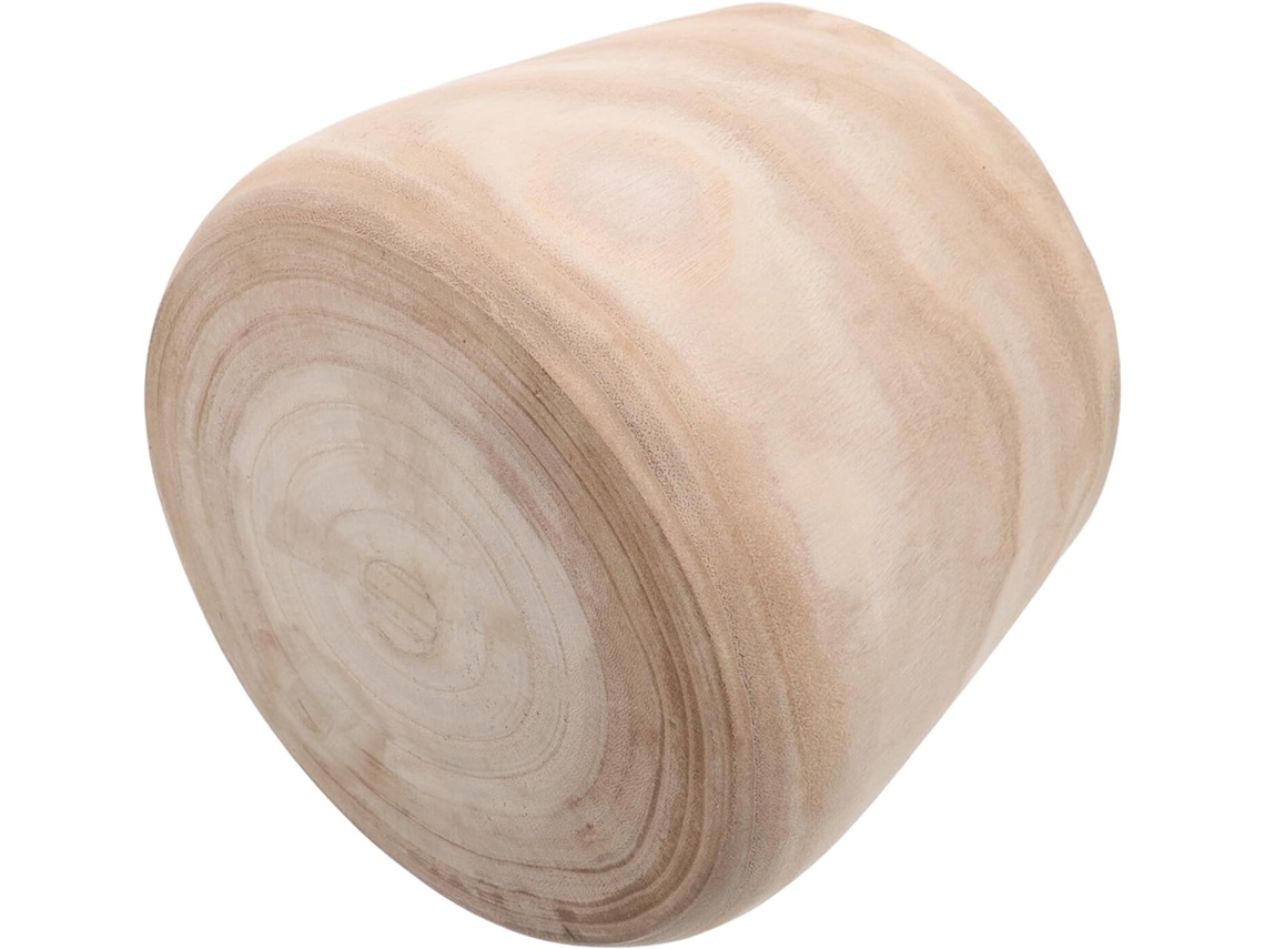 Bol Decorativo Redondo De Madera De 21 X 19 Cm, Bol Multifuncional Para Mesa De Cocina, Ideal Para Frutas Y Aperitivos.