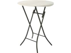Mesa AKTIVE Cocktail (Blanco - 84x84x110 cm - Plástico y Acero)