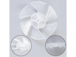 1 Pcs Pequeno Poder Mini Plástico Fan Blade 6 Folhas Para O Motor Do Secador De Cabelo