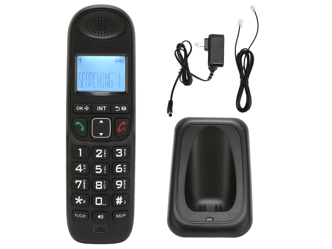 Teléfono Inalámbrico Con Identificador De Llamadas, Función Manos Libres Y Pantalla Lcd Retroiluminada Para El Hogar Y La Oficina.