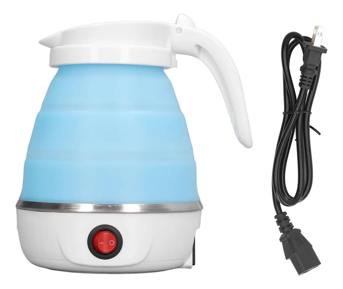 Hervidor eléctrico plegable, 0,6 L, 400 W, enchufe UE