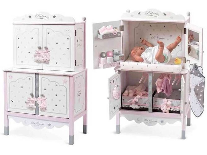 Muñeca DISFRAZZES Armario Cambiador Sky Reborn (90 x 55 x 30 cm)
