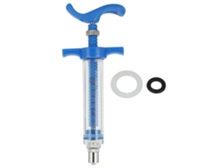 Jeringa De Plástico Y Acero De 10 Ml Para Animales, Inyector, Accesorios Para El Cuidado De Animales.