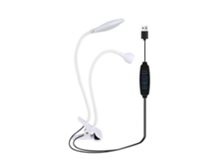 Lámpara de uñas LED UV de doble cabezal con cuello de cisne y clip para secado y curado de uñas de gel para manicura en casa o salón GOKOCO