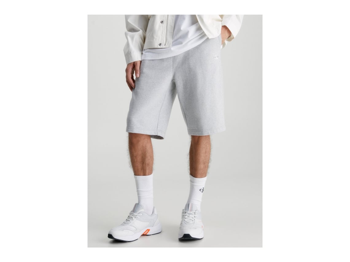 Pantalones Cortos CALVIN KLEIN Algodón Hombre (L Gris)
