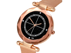 Reloj De Pulsera De Cuarzo Para Parejas Con Brazalete De Acero Y Esfera Color Oro Rosa.