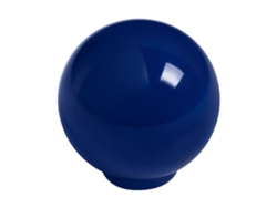 Paquete de 50 tiradores de bola de ABS, 34 mm de diámetro, azul oscuro brillante, HARDWAREXCHANGE