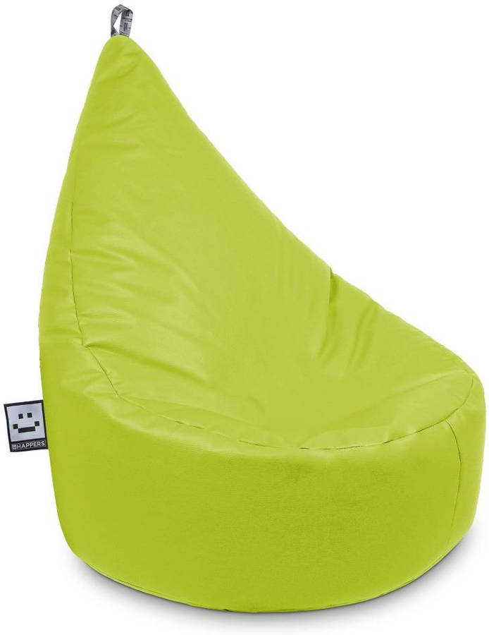 Happers Puff Butaca polipiel interior verde infantil 80x60x70