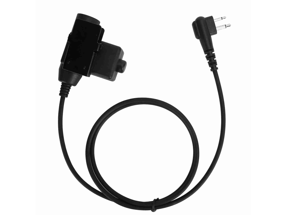 Adaptador De Auriculares Ptt U94 De 2 Pines Para Motorola Gp88 Gp300 Gp3688 Dep450 Ep450