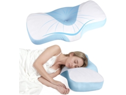 Almohada Cervical De Espuma Viscoelástica, Almohada Ergonómica De Apoyo, Almohada Para Dormir Cómoda, Azul Digitallab