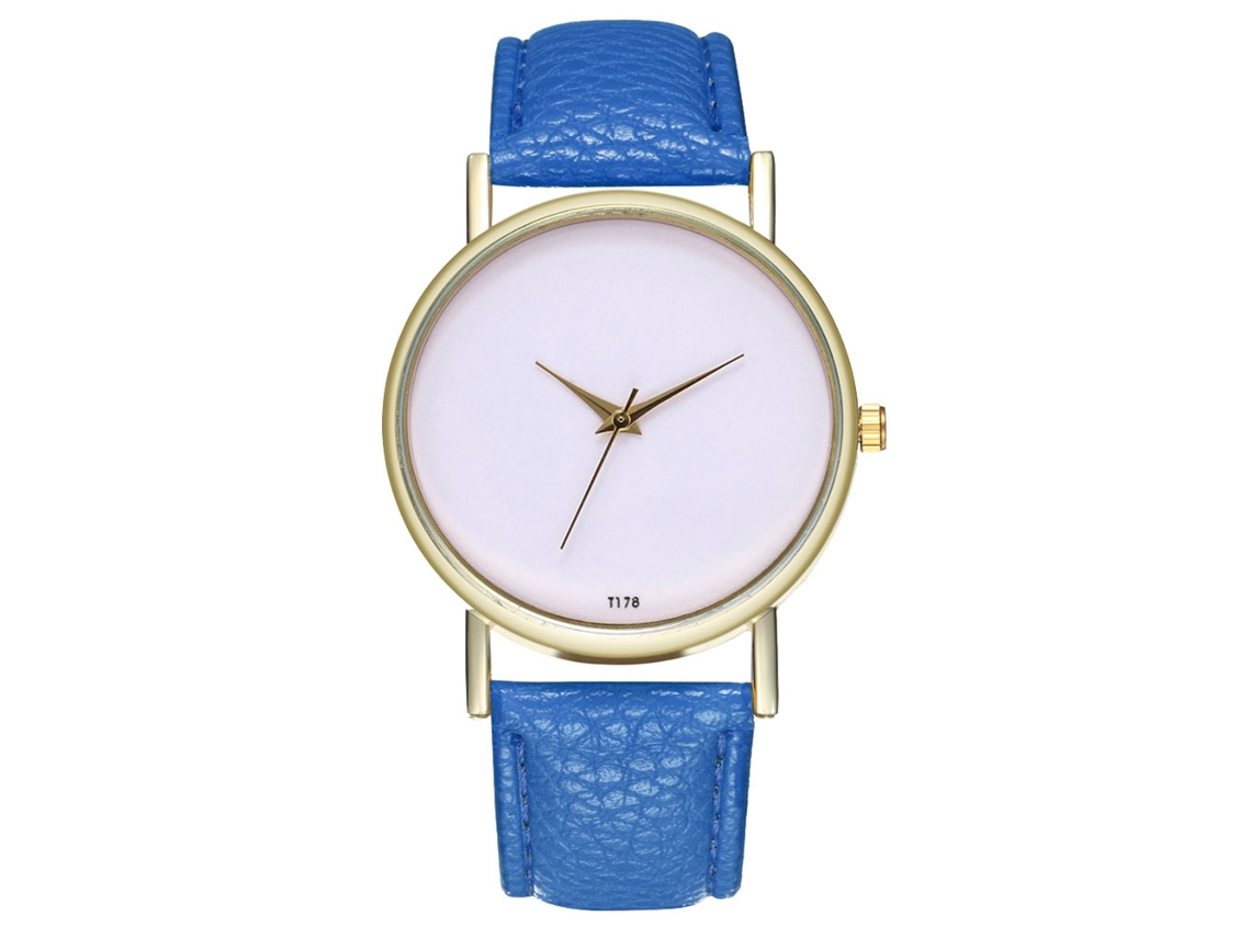 Elegante Reloj De Pulsera De Cuarzo Unisex Para Parejas - Regalo De Moda (azul Real)