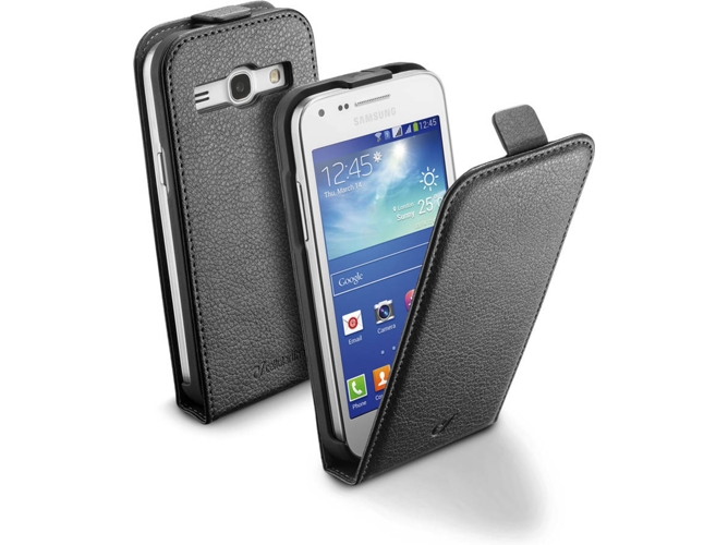 Funda Samsung Galaxy Core+ CELLULARLINE FLAPESSGALCOREPLBK Negro