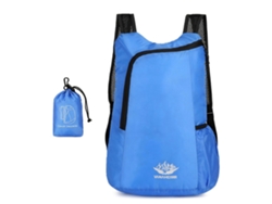 Mochila plegable para mujeres, hombres y adolescentes, ideal para senderismo, acampada, escalada, ciclismo y viajes. Color: Zafiro.