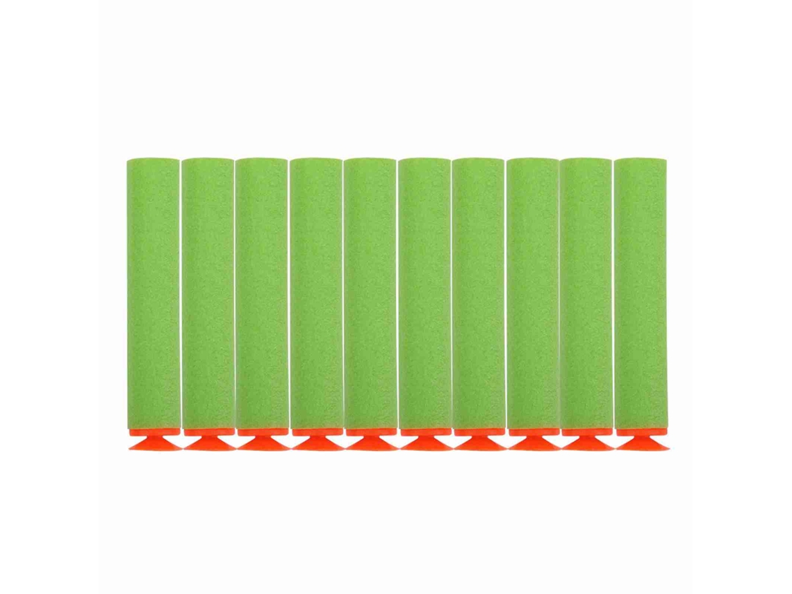 2026-100 Balas De Recarga Suaves De Espuma Eva Para Pistola De Juguete Reutilizables Accesorio (verde)