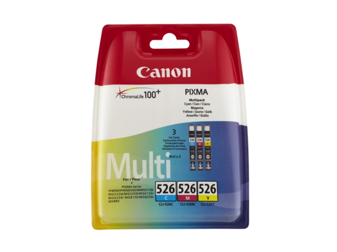 Cartuchos de tinta Original CANON Pack 3 unidades CLI-526 Tricolor