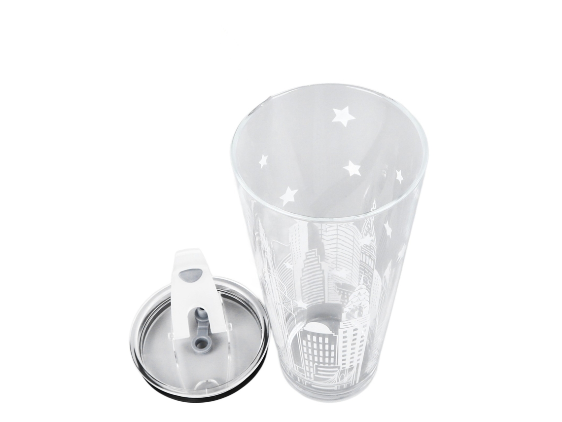Taza De Vidrio De Borosilicato Con Tapa, Gran Capacidad De 1 Litro, Resistente Al Calor, Para El Hogar O La Oficina.