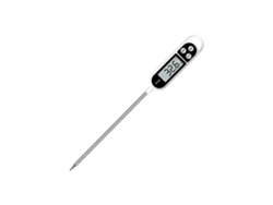 Termómetro digital de cocina, doméstico, para horno, culinario, sonda larga, anticorrosivo, conmutable entre temperaturas GOKOCO
