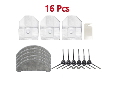 Accesorios para aspiradoras Roidmi Eve Plus, bolsa para barrer el polvo, cepillo lateral de paño de mopa