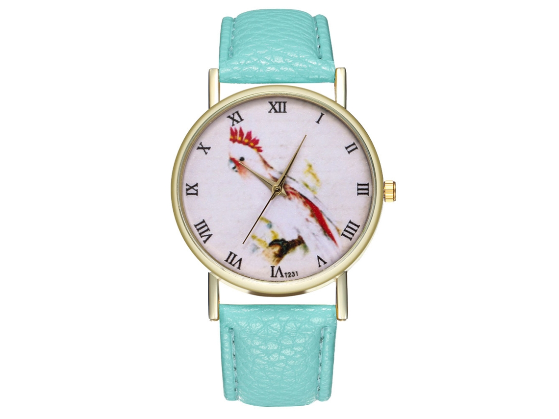 Reloj De Pulsera Analógico Para Hombre Con Correa De Pu, Estilo Casual, Movimiento De Cuarzo (menta)