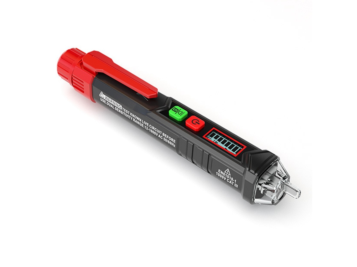 Comprobador De Voltaje Con Pantalla Digital Multifuncional, Prueba De Punto Roto, Alarma Sonora Y Visual, Lápiz Comprobador Eléctrico